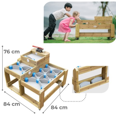 CLASSIC WORLD EDU Drewniany Stolik Wodny XL Tor Droga Wody z Tamami