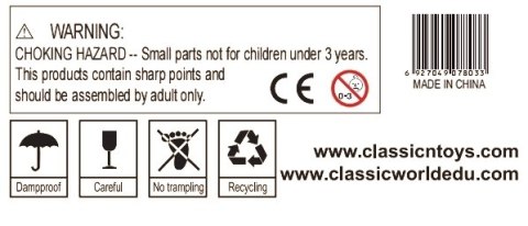 CLASSIC WORLD EDU Stolik Wodny Zestaw Doświadczalny 2w1 do Piasku i Wody