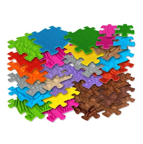WOOPIE Mata Sensoryczna Ortopedyczna Royal Puzzle 26 el. + 4 małe