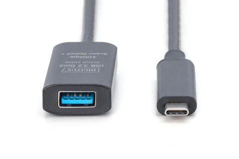 Digitus | Active USB 3.2 Gen2 10G extension cable | DA-73113 | USB-C to USB-A