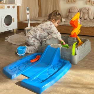 WOOPIE Przenośna Piaskownica Zamek Zamykana + 9 akc.