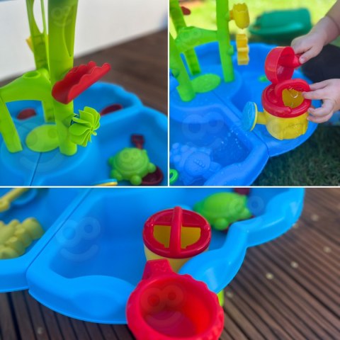 WOOPIE Stolik Wodny 2w1 Piaskownica Fontanna XXL Aquapark z Delfinem