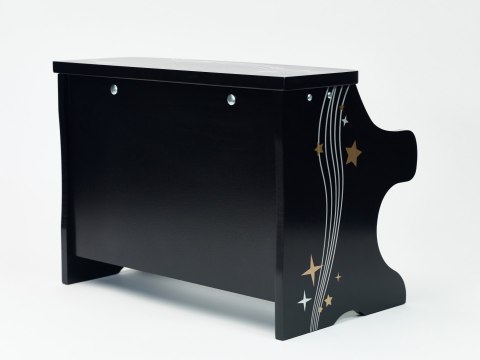 CLASSIC WORLD Pianino Czarne Drewniane Fantasy