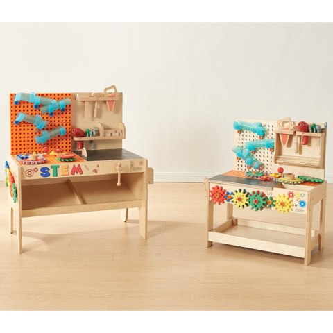 MASTERKIDZ Drewniany Warsztat Montessori STEM z Narzędziami