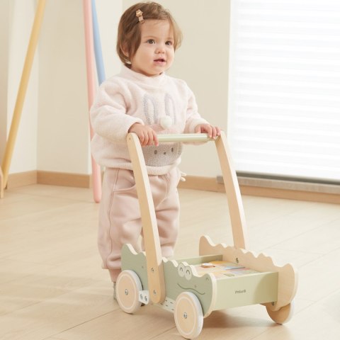 Viga Drewniany Wózek Na Klocki Pchacz