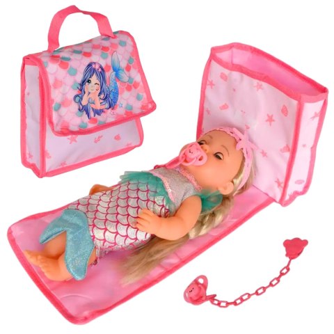 WOOPIE ROYAL Lalka Bobas 36 cm Syrenka Interaktywna Zestaw XXL Opiekunka 18w1