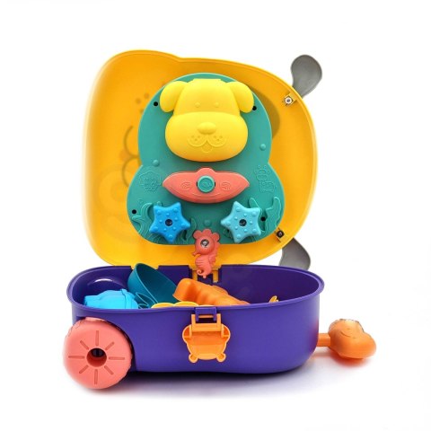 WOOPIE Zestaw do Piasku 3w1 Walizka Piesek + Zabawka Wodna - 8 szt.