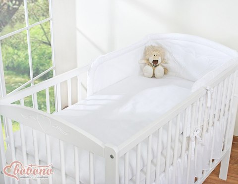 Pościel 3-cz 120x90 - Serduszka białe