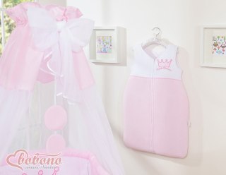 Baldachim z tiulu- Korony różowe