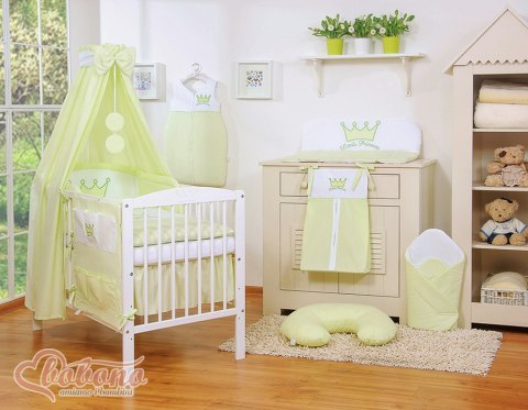 Baldachim z tkaniny- Korony zielone