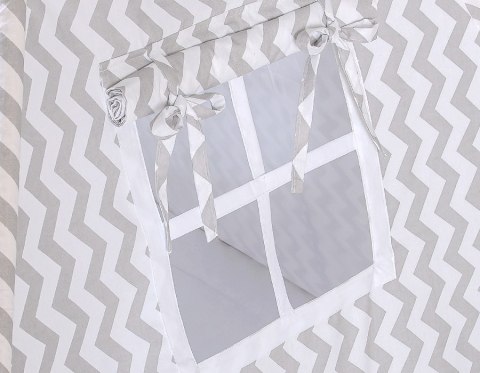 Namiot Tipi dla dzieci + zawieszki pióra - Chevron szary