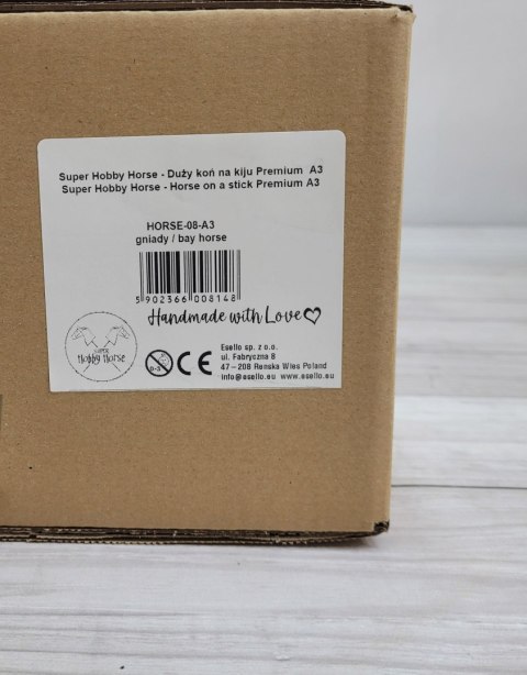 Hobby Horse Duży koń na kiju Premium - gniady A3