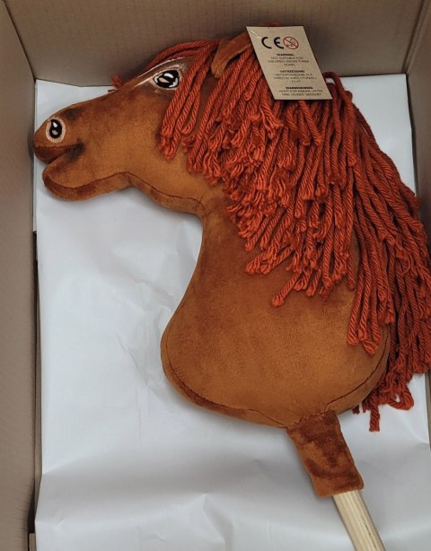 Hobby Horse Duży koń na kiju Premium - kasztan A3