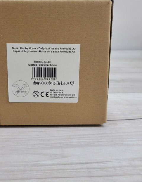 Hobby Horse Duży koń na kiju Premium - kasztan A3