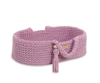 Kosz Mojżesza BOHO bawełniany nosidełko dla lalek - lawenda