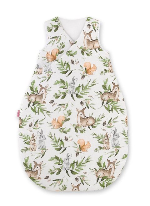 Śpiworek dla dzieci bawełniany M 3-12 mcy TOG 2.5 całoroczny ocieplany - woodland green