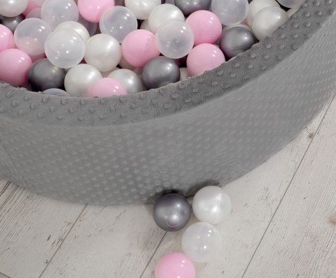 Suchy basen minky H-30 cm z piłkami 200szt.- ciemnoszary