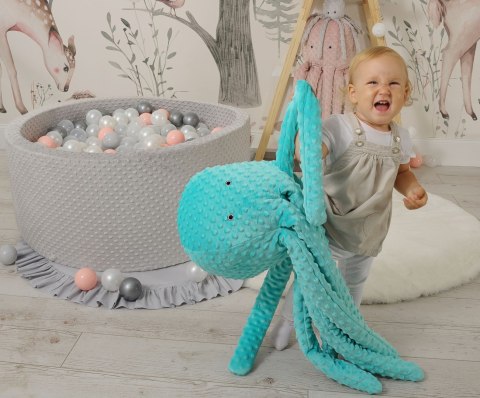 Wielka przytulanka Ośmiornica XXL- miętowa