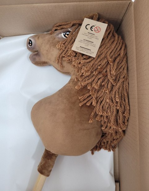 Hobby Horse Duży koń na kiju Premium - jasny kasztan A3