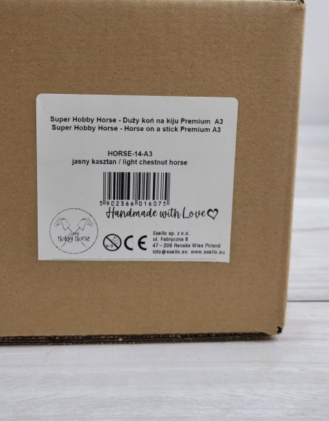 Hobby Horse Duży koń na kiju Premium - jasny kasztan A3