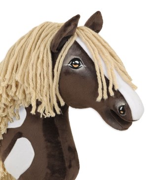 Hobby Horse Duży koń na kiju Premium - western IV ciemnogniady z jasną grzywą A3