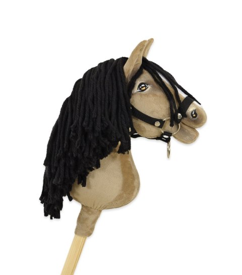 Hobby Horse Średni koń na kiju Premium beżowy bułany A4