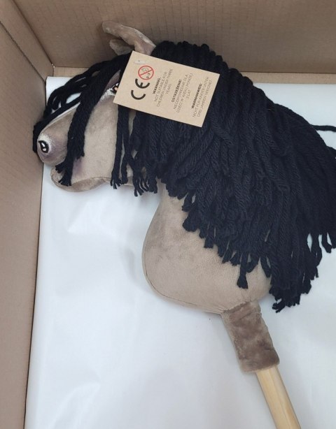 Hobby Horse Średni koń na kiju Premium beżowy bułany A4