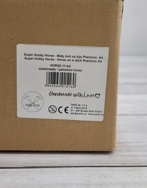 Hobby Horse Średni koń na kiju Premium beżowy izabelowaty A4