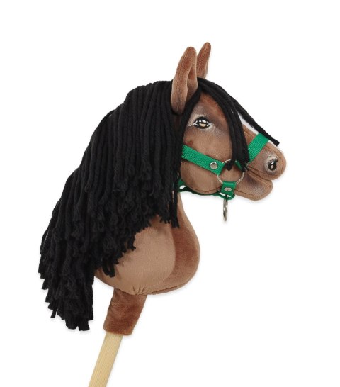 Hobby Horse Średni koń na kiju Premium brązowy gniady A4