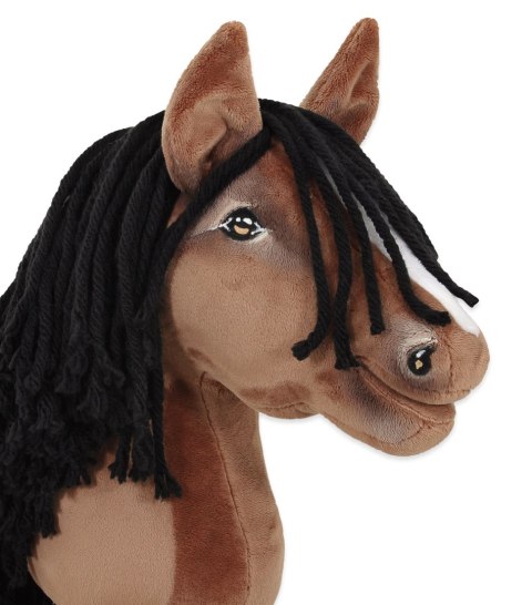 Hobby Horse Średni koń na kiju Premium brązowy gniady A4