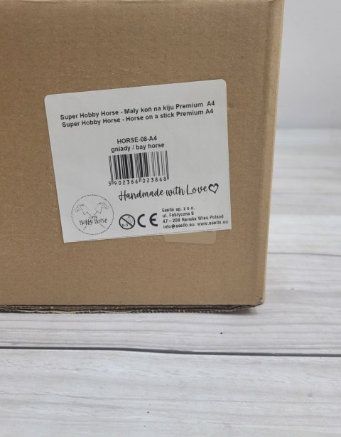 Hobby Horse Średni koń na kiju Premium brązowy gniady A4