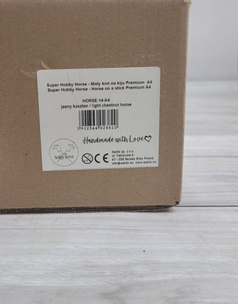 Hobby Horse Średni koń na kiju Premium brązowy jasny kasztan A4