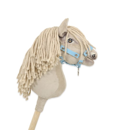 Hobby Horse Średni koń na kiju Premium kremowy cremello A4
