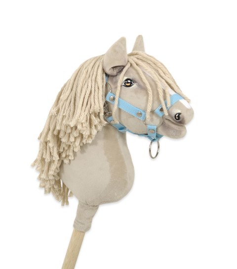 Hobby Horse Średni koń na kiju Premium kremowy cremello A4