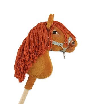 Hobby Horse Średni koń na kiju Premium rudy kasztan A4