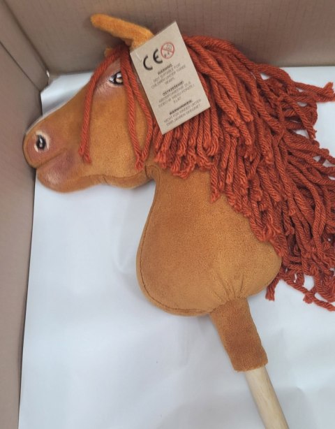 Hobby Horse Średni koń na kiju Premium rudy kasztan A4