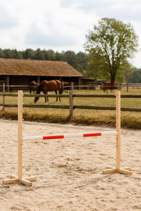 Przeszkoda skokowa do Hobby Horse 120cm, belka czerwona