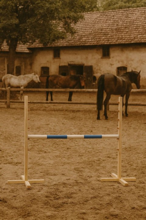 Przeszkoda skokowa do Hobby Horse 120cm, belka niebieska