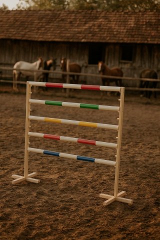 Przeszkoda skokowa do Hobby Horse 120cm, belka zielona