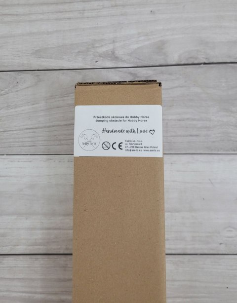 Przeszkoda skokowa do Hobby Horse 120cm, dwie belki - niebieska i żółta