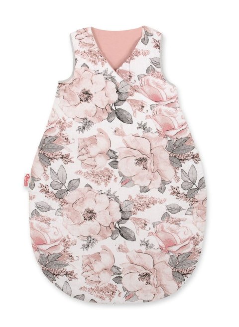 Śpiworek dla dzieci bawełniany M 3-12 mcy TOG 2.5 całoroczny ocieplany - róże sepia