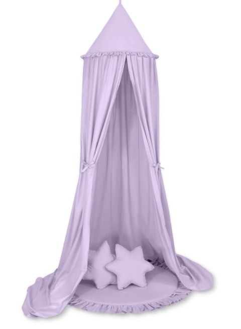 Baldachim wiszący bawełniany do pokoju dziecięcego - fioletowy
