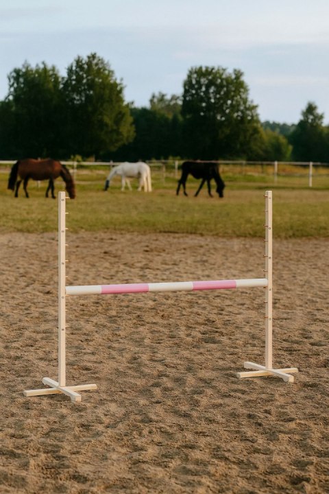Przeszkoda skokowa do Hobby Horse 120cm, belka jasny róż