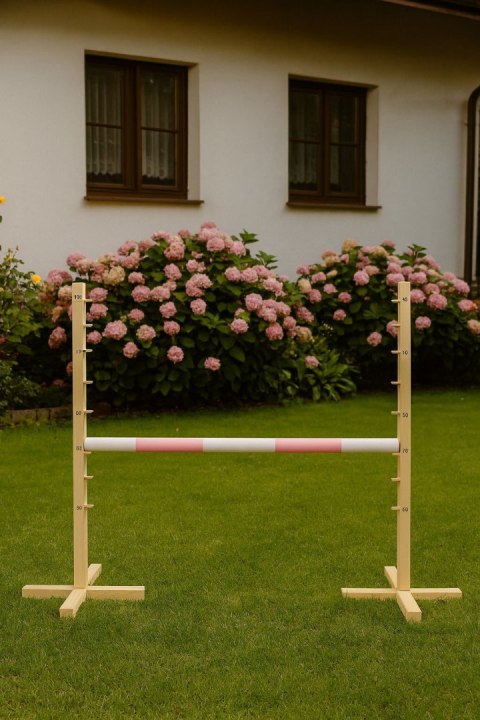 Przeszkoda skokowa do Hobby Horse 120cm, belka jasny róż