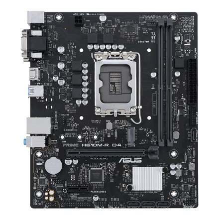 Asus | PRIME H610M-R D4-SI | Rodzina procesorów Intel | Gniazdo procesora LGA1700 | DDR4 DIMM | Gniazda pamięci 2 | Obsługiwane 