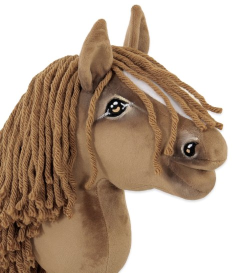 Hobby Horse Mały koń na kiju Premium brązowy jasny kasztan A5