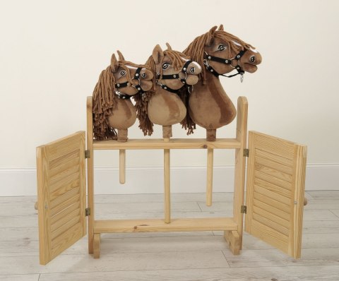Hobby Horse Mały koń na kiju Premium ciemnobrązowy ciemogniady A5