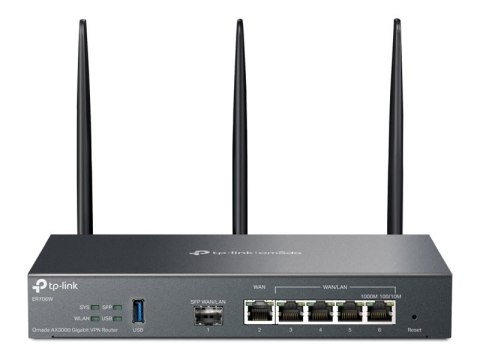 Router SafeStream Gigabit Multi-WAN VPN | ER706W | 802.1q | Porty Ethernet LAN (RJ-45) 1× Gigabitowy port SFP WAN, 1× Gigabitowy