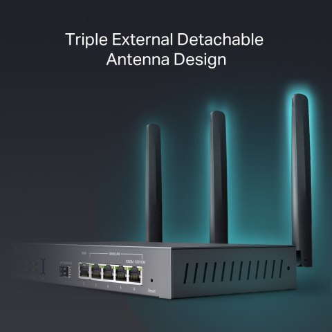 Router SafeStream Gigabit Multi-WAN VPN | ER706W | 802.1q | Porty Ethernet LAN (RJ-45) 1× Gigabitowy port SFP WAN, 1× Gigabitowy