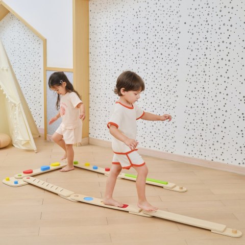 VIGA Drewniana Równoważnia Modułowa Tor Ścieżka Sensoryczna